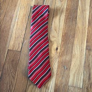 Dockers Red and Black Striped Tie
